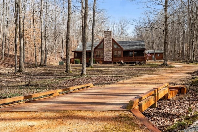 view of front of property