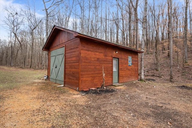 view of outbuilding