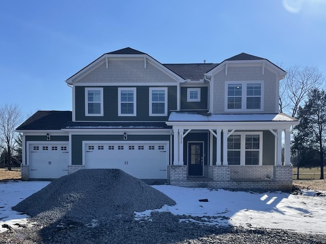 craftsman-style house featuring a garage