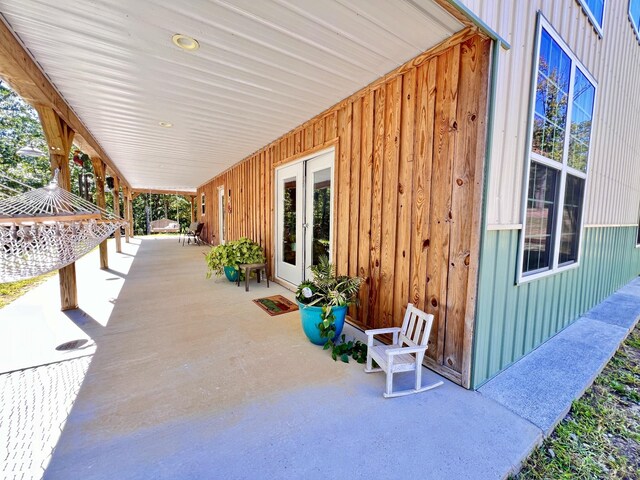 view of patio with covered porch