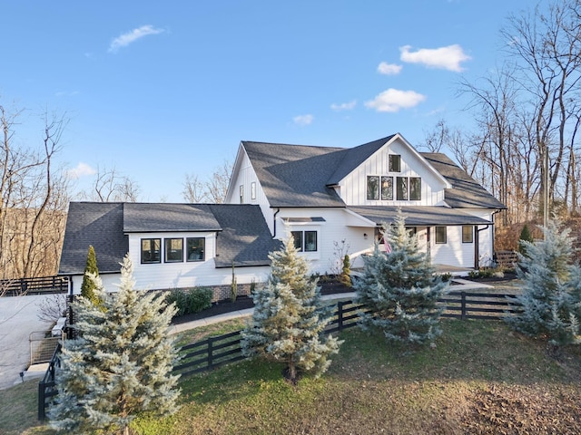 view of rear view of property