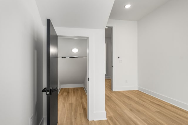 interior space with light wood-type flooring