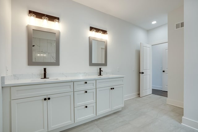 bathroom featuring vanity