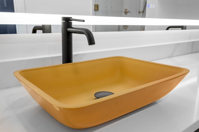 interior details featuring sink