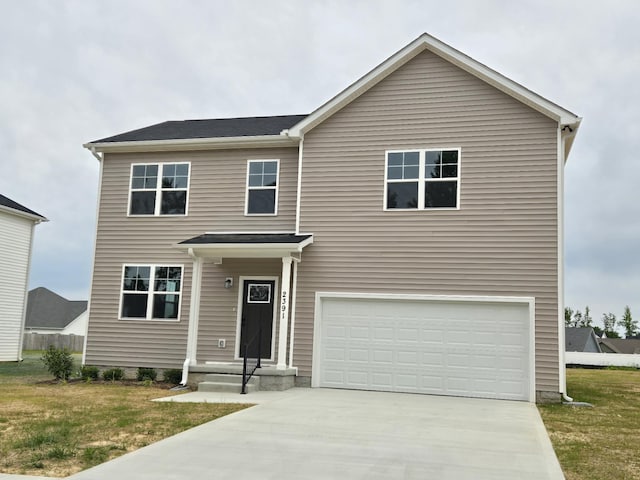 2391 Nelson Way, Cookeville, TN 38506 - traditional-style home featuring concrete driveway, a garage, and a front lawn