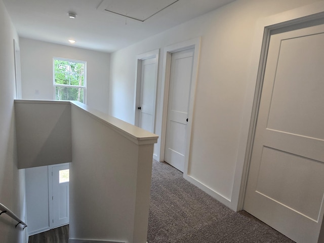 2391 Nelson Way, Cookeville, TN 38506 - corridor with attic access, carpet flooring, and an upstairs landing