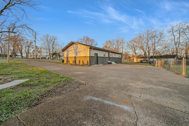 view of side of property