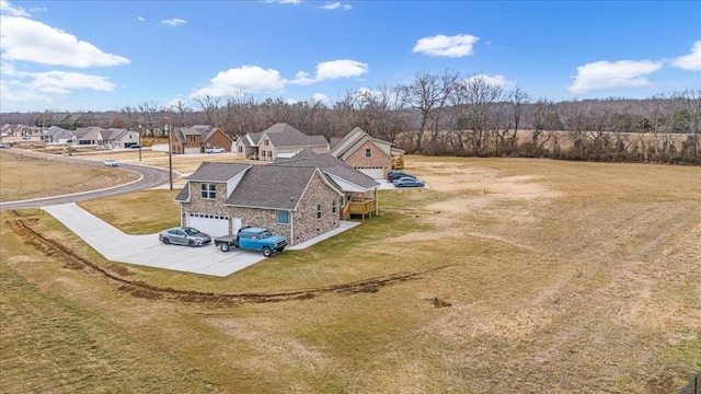 birds eye view of property