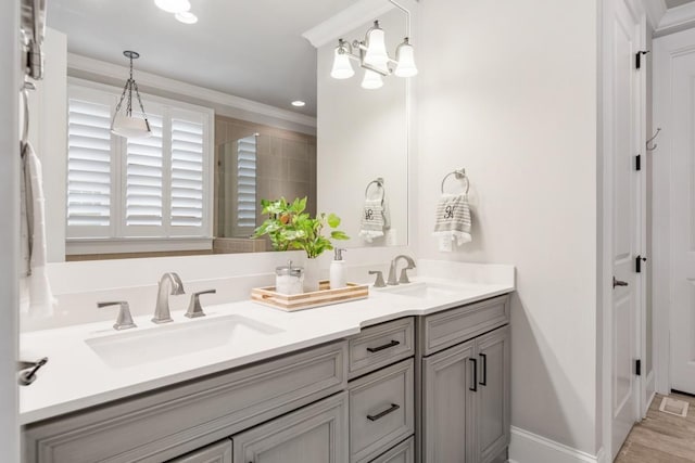 bathroom with vanity