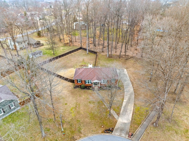 birds eye view of property