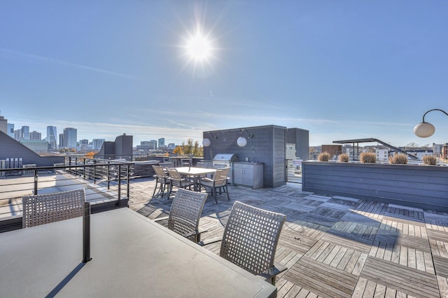 view of patio / terrace featuring grilling area