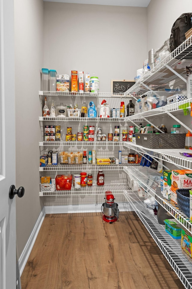 view of pantry