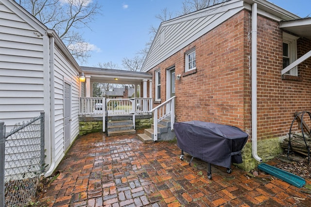 view of patio / terrace with grilling area