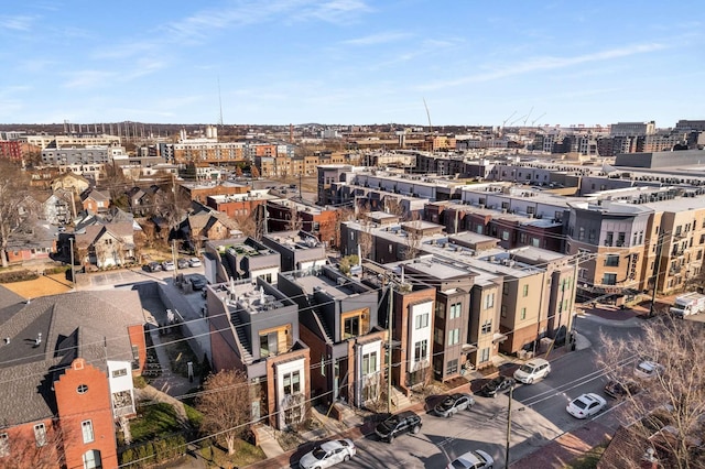 bird's eye view featuring a view of city