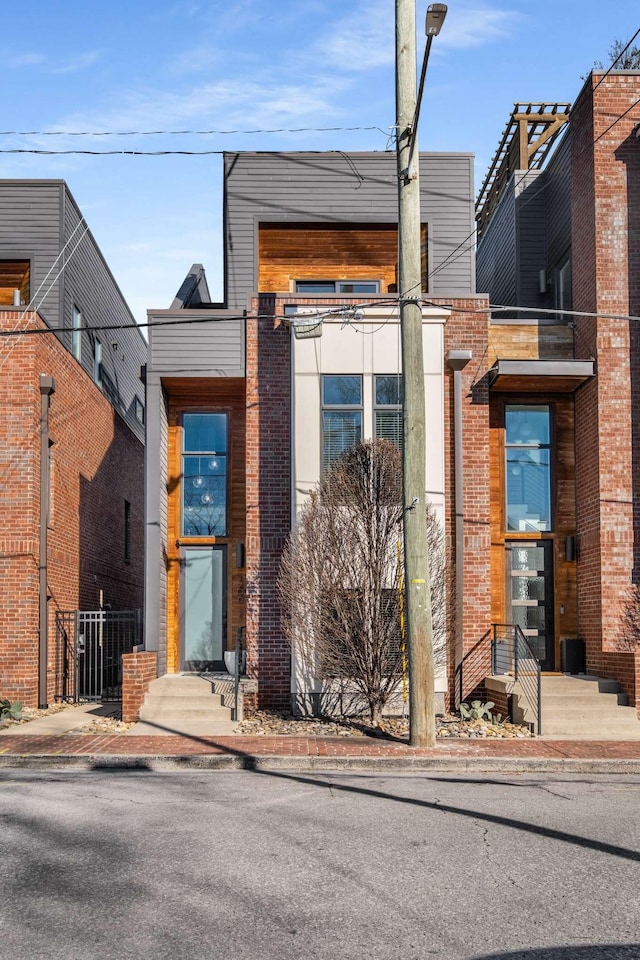 view of contemporary house