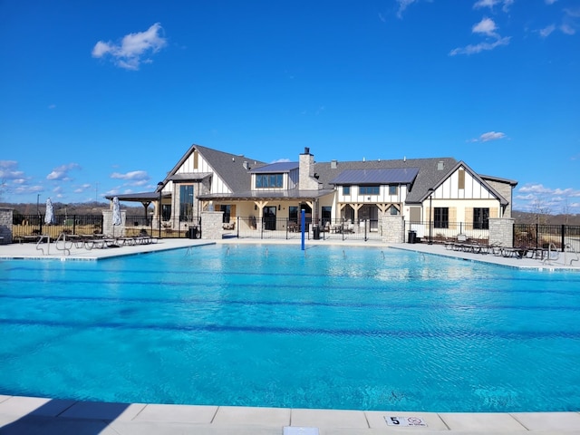 view of pool with a patio area