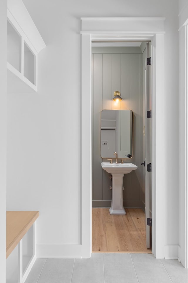 bathroom featuring tile patterned flooring