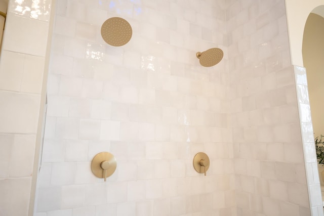 room details featuring tiled shower