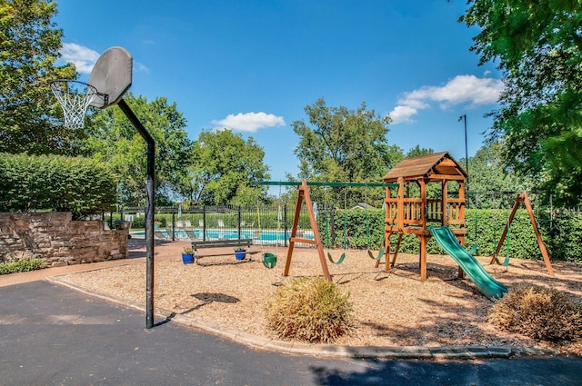 view of communal playground