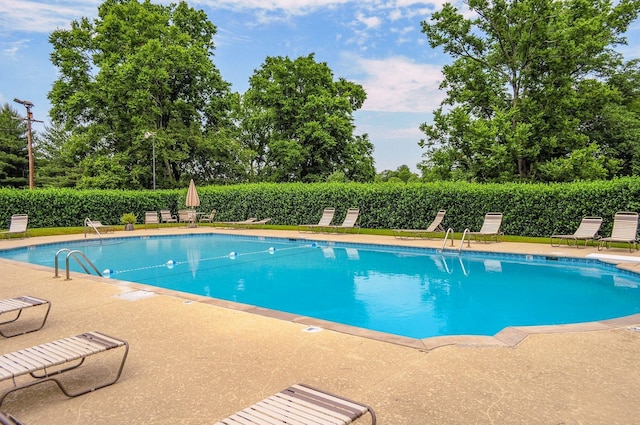 pool featuring a patio