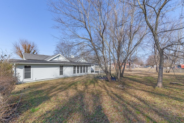 view of front of house with a front yard