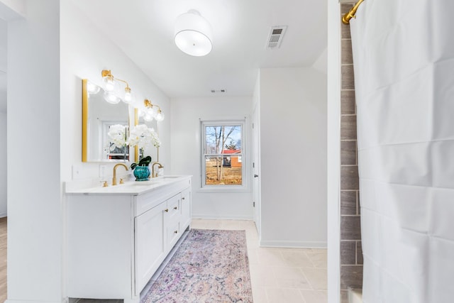 bathroom featuring vanity