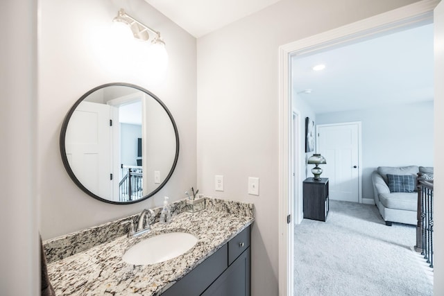 bathroom featuring vanity