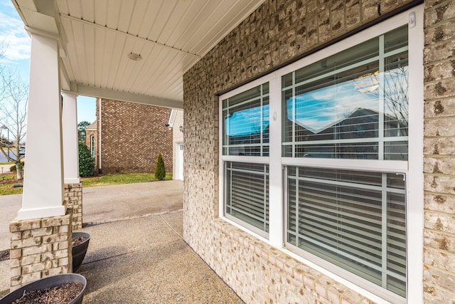 view of patio with a porch