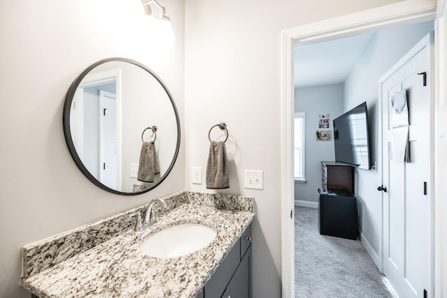 bathroom featuring vanity