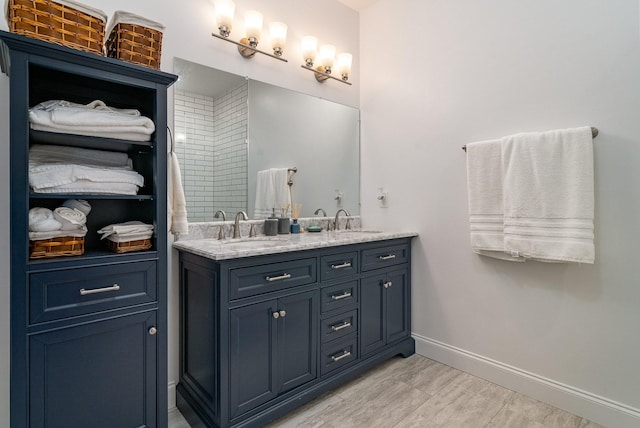 bathroom featuring vanity