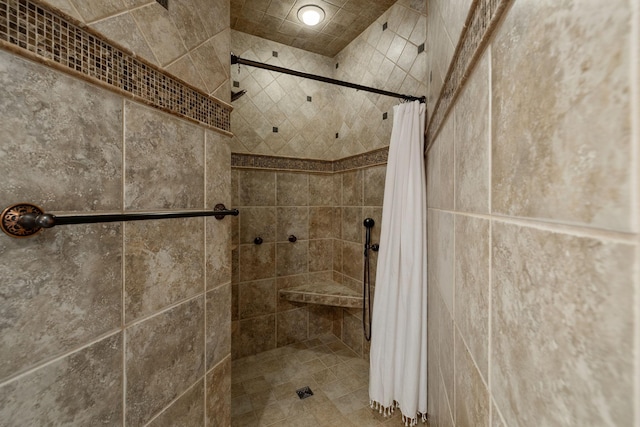 bathroom with walk in shower