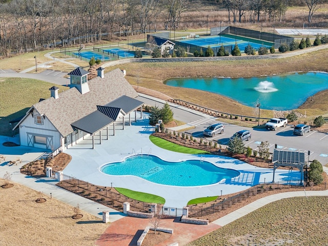 view of pool