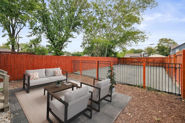 view of patio / terrace featuring outdoor lounge area