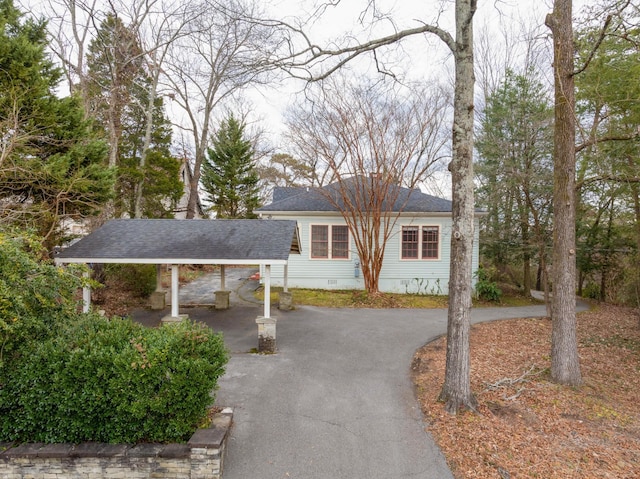 view of front of home