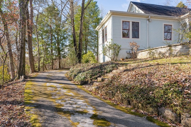 view of home's exterior