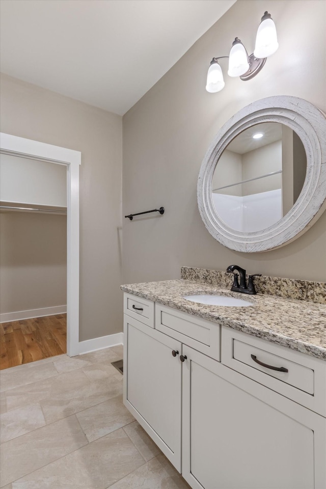 bathroom featuring vanity