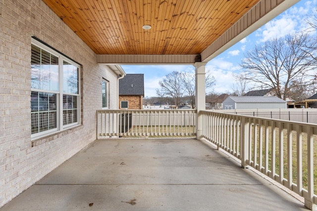 view of patio featuring covered porch