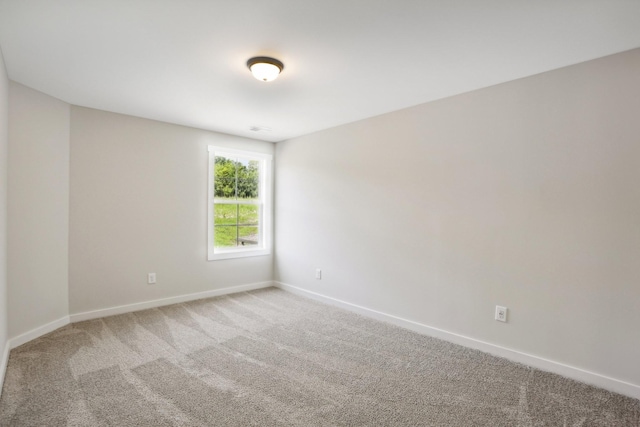 view of carpeted empty room