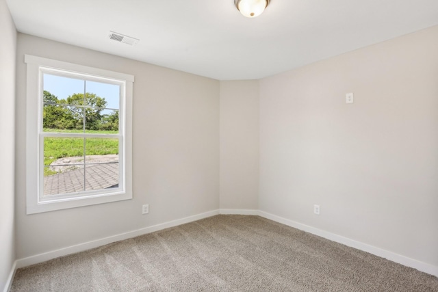 view of carpeted empty room