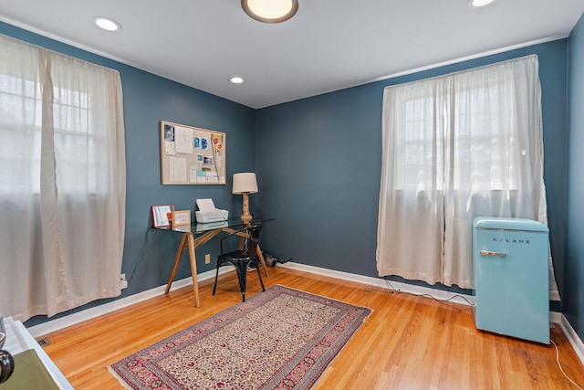 interior space featuring light hardwood / wood-style flooring