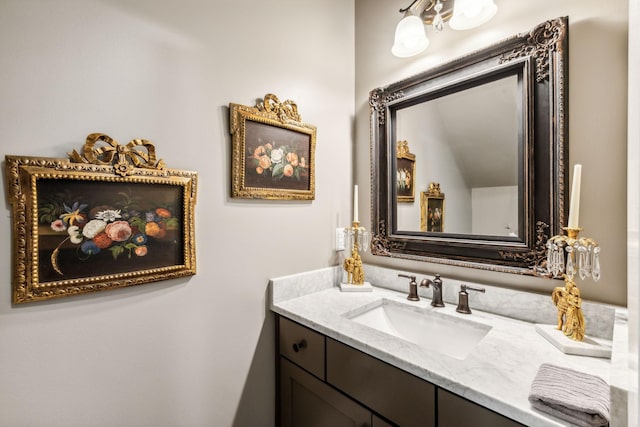 bathroom featuring vanity