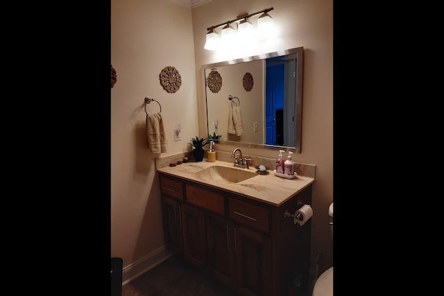 bathroom with vanity