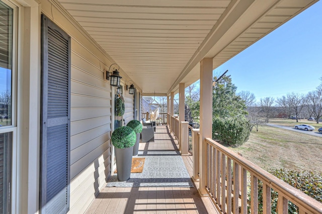 view of patio featuring covered porch