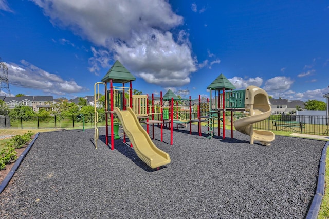 view of jungle gym