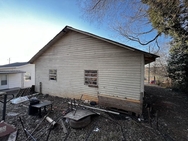 view of side of property