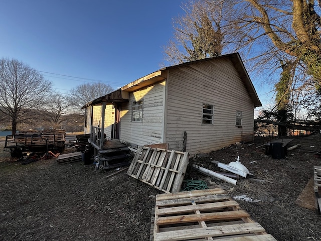 view of property exterior