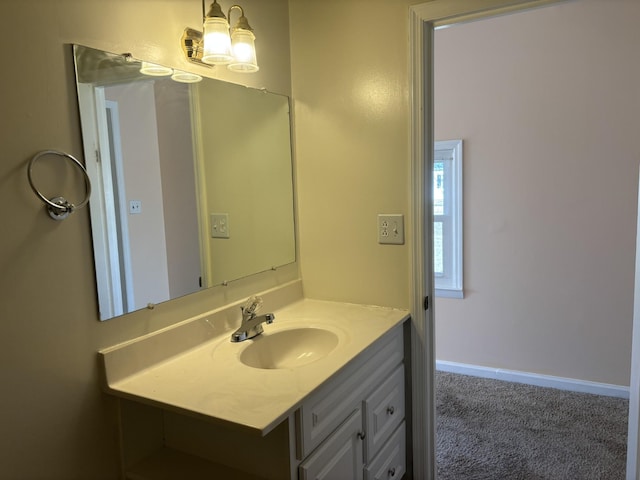 bathroom featuring vanity