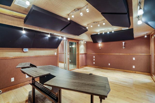 interior space featuring hardwood / wood-style flooring