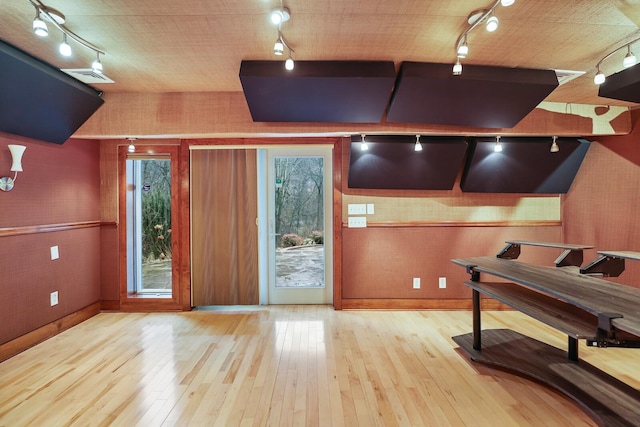 interior space with light wood-type flooring