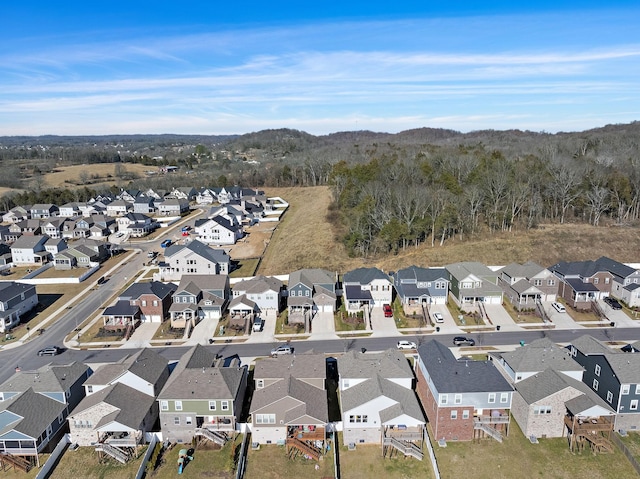 birds eye view of property featuring a residential view